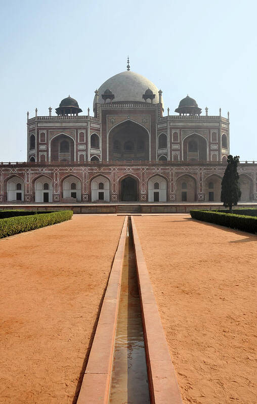 Tranquility Poster featuring the photograph Humayuns Tomb In New Delhi by Jessica Solomatenko