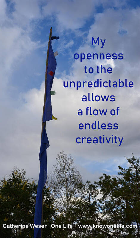 Creativity Affirmation Poster featuring the digital art Openness by Catherine Weser