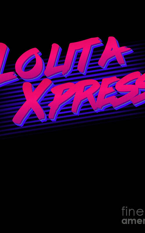 Anti Trump Poster featuring the digital art Retro Lolita Express by Flippin Sweet Gear
