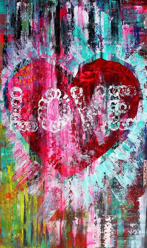 Love Poster featuring the painting Saint Valentine's Day by J Vincent Scarpace
