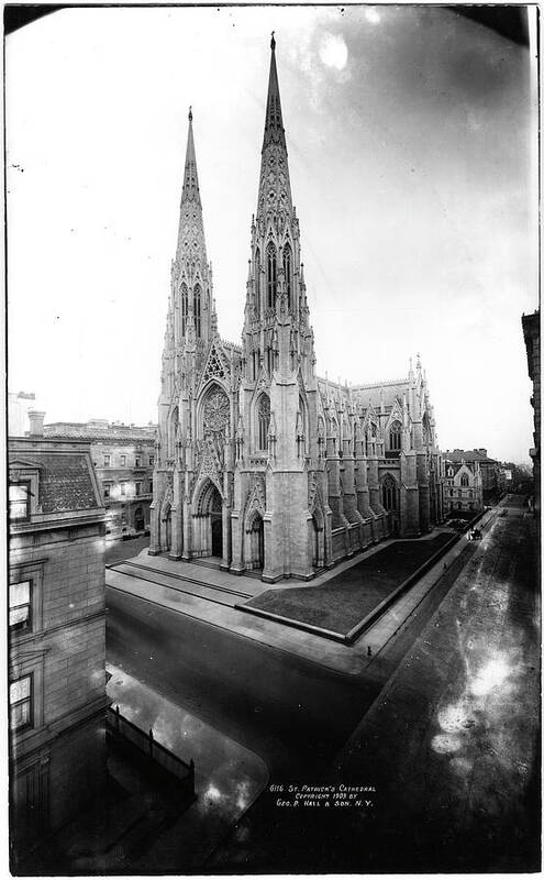 Photograph Poster featuring the photograph St Patricks Cathedral by The New York Historical Society