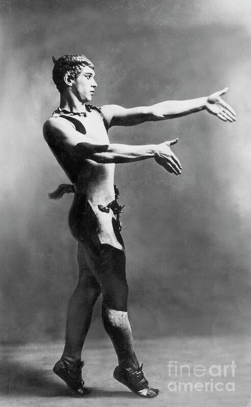 Ballet Dancer Poster featuring the photograph Vaslav Nijinsky In Afternoon Of A Faun by Bettmann