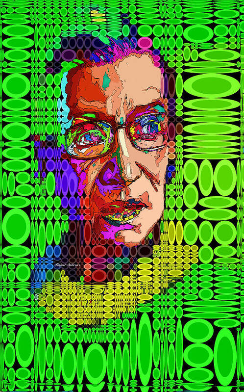 Portraits Poster featuring the digital art Ruth Bader Ginsburg - RBG #2 by Rafael Salazar