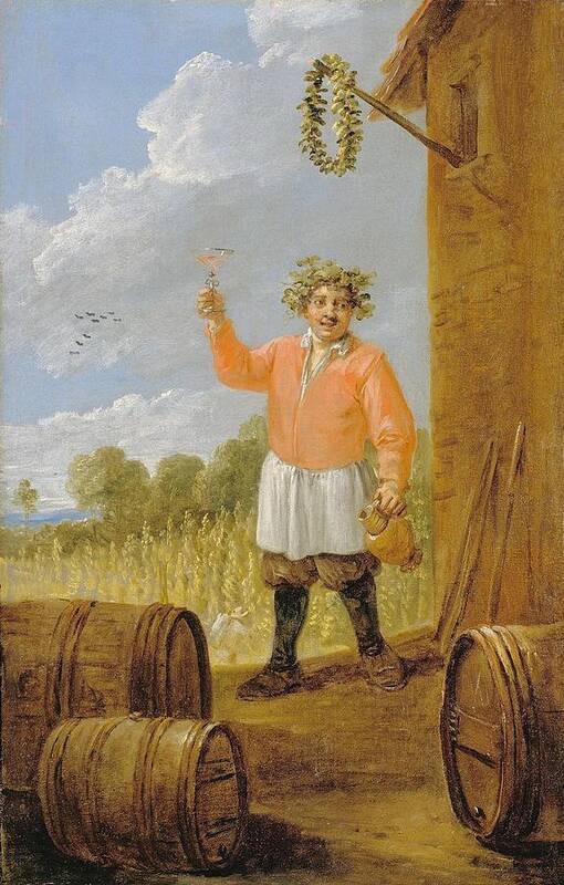  Poster featuring the drawing Autumn by David Teniers The Younger Flemish