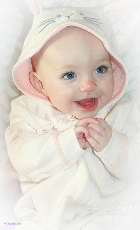 Baby Poster featuring the photograph Baby Girl III by Veronica Batterson