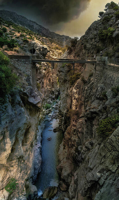 Bridge Poster featuring the photograph Caminito del Rey - the miners' bridge by Micah Offman