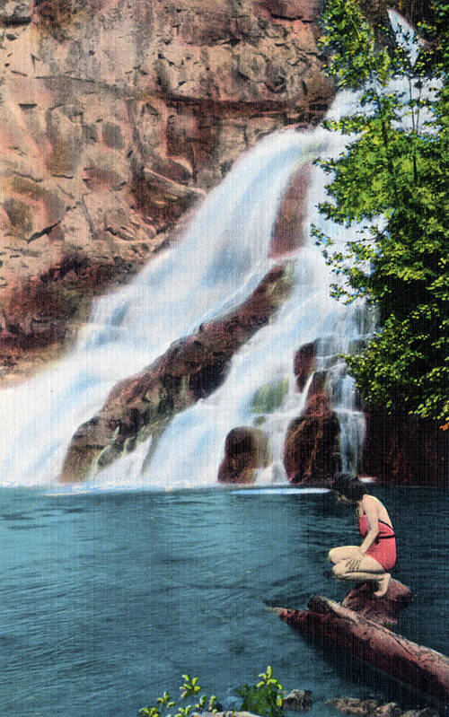 Duluth Poster featuring the photograph Caribou Falls by Zenith City Press