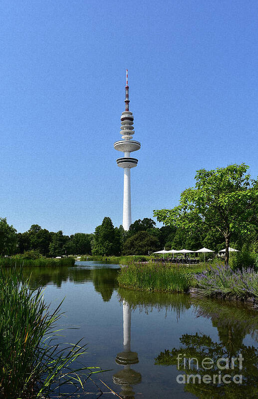 Heinrich-hertz-turm Poster featuring the photograph Heinrich Hertz Tower - Hamburg by Yvonne Johnstone