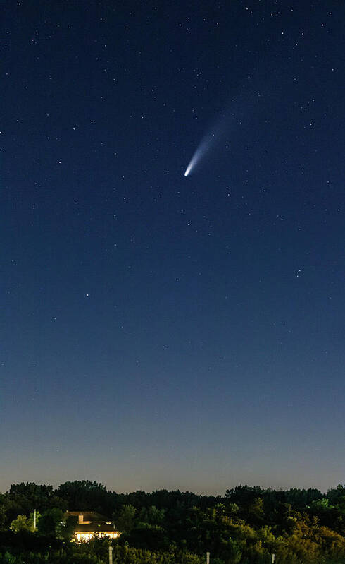 Neowise Poster featuring the photograph NEOWISE in the Heartland by Jayme Spoolstra