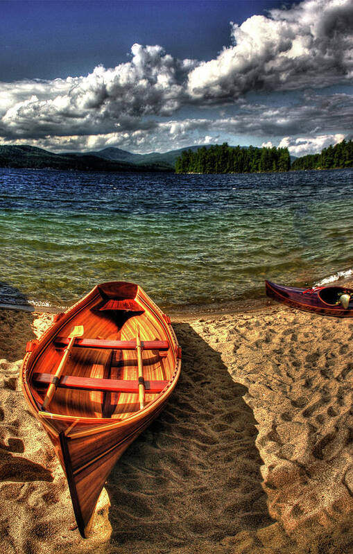 Newfound Poster featuring the photograph Newfound Lake Rowboat by Wayne King