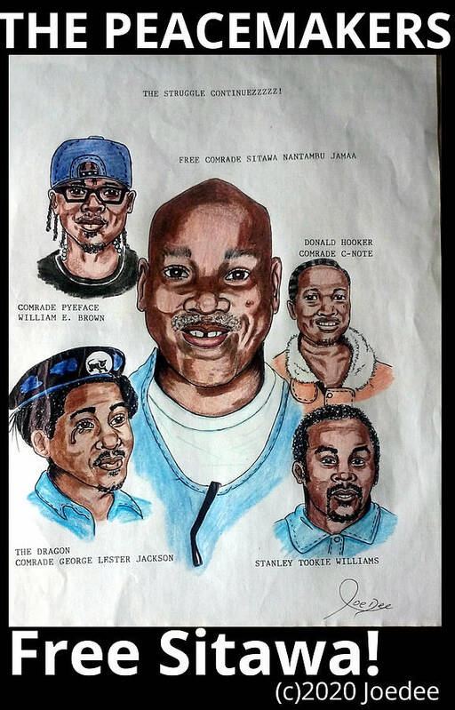 Black Art Poster featuring the drawing The Peacemakers by Joedee