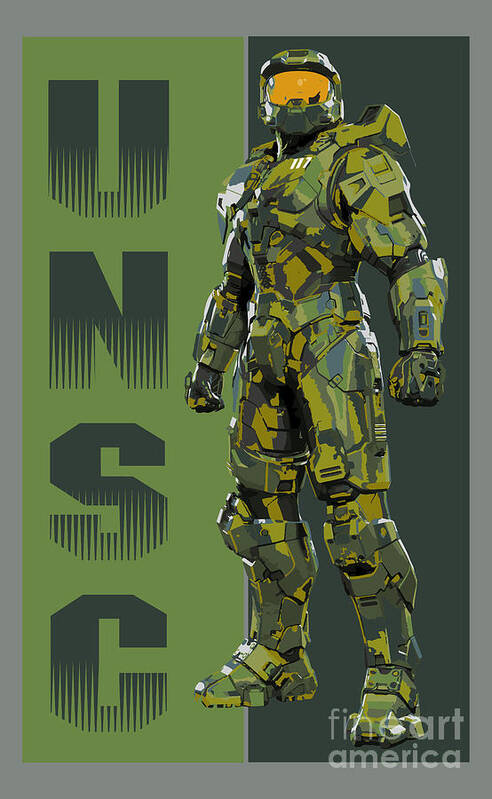 Kirania　Halo　America　UNSC　Chief　Master　Games　Fine　Spartan　Poster　Finest　by　Art