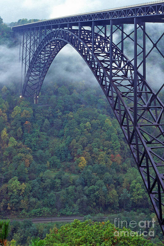 West Virginia Poster featuring the photograph New River Gorge Bridge #1 by Thomas R Fletcher