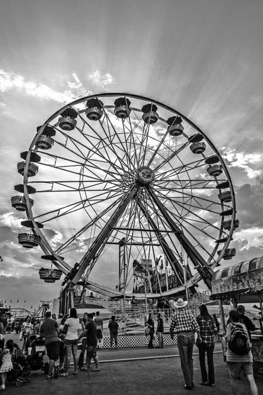 Ferris Wheel Poster featuring the photograph Childs Delight by Sennie Pierson