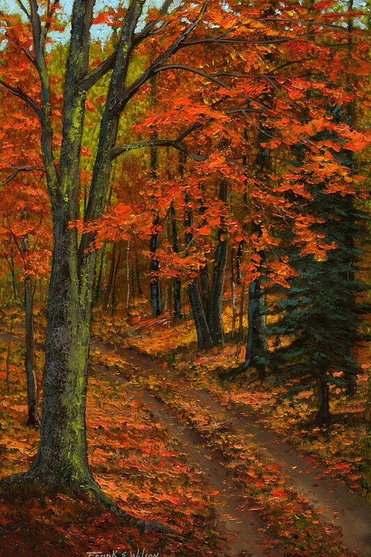 Maple Forest Poster featuring the painting Maple Forest by Frank Wilson