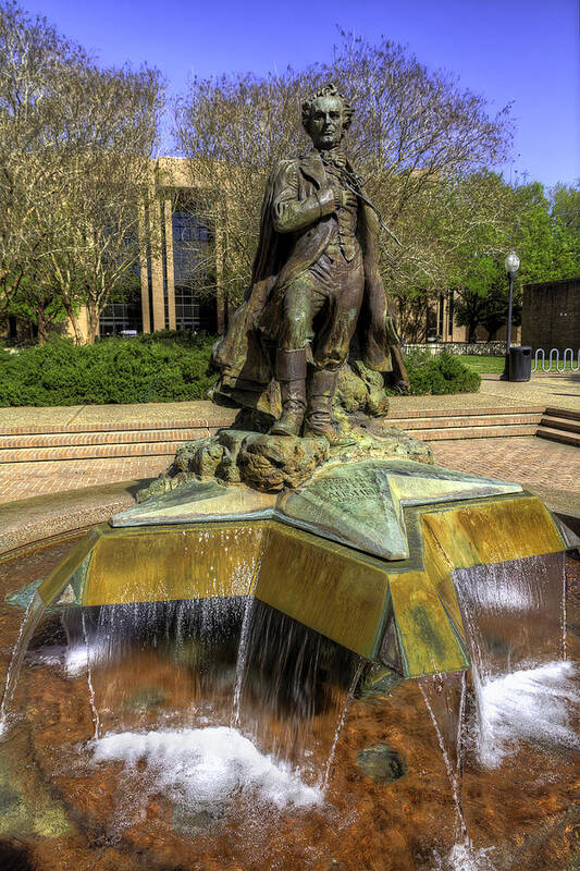 Tim Poster featuring the photograph Stephen F. Austin Statue by Tim Stanley