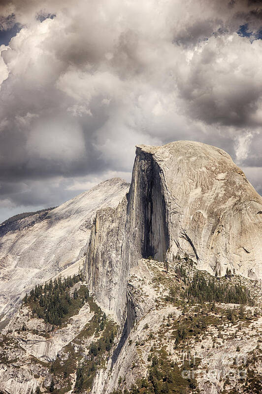 Yosemite Poster featuring the photograph Storm Clouds over Half Dome by David Doucot