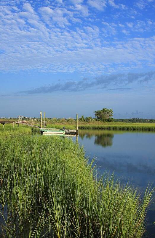 Wrightsville Beach Poster featuring the photograph Tidal Marsh Wrightsville Beach by Michael Weeks