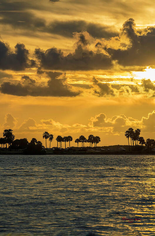 Water Poster featuring the photograph Florida Sunset-1 by Marvin Spates