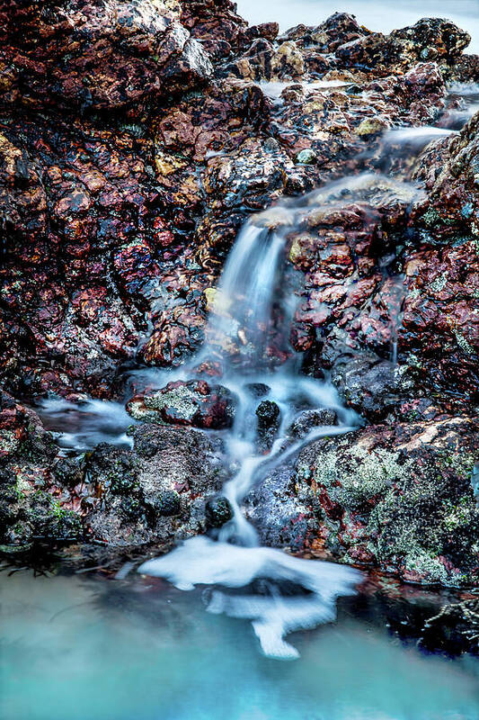 Australian Beaches Poster featuring the photograph Gemstone Falls by Az Jackson