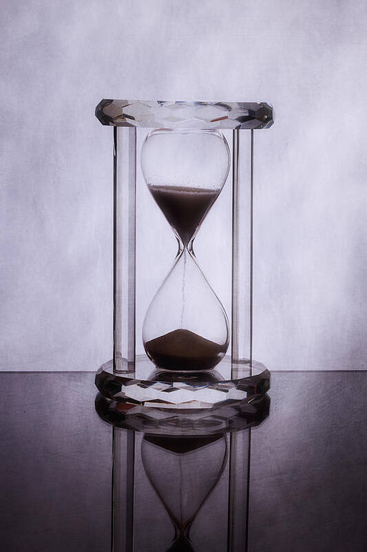 Acrylic Poster featuring the photograph Hourglass - Time Slips Away by Tom Mc Nemar