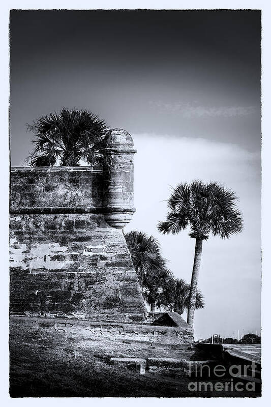 Fort Poster featuring the photograph Look Out - BW by Marvin Spates