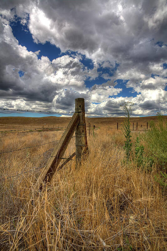 Clouds Poster featuring the photograph Prarie Sky by Peter Tellone