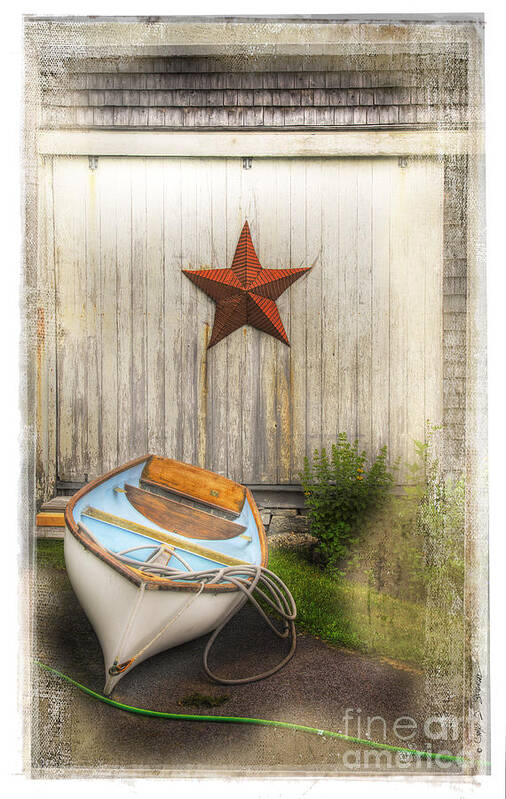 American Poster featuring the photograph Red Star Boat by Craig J Satterlee