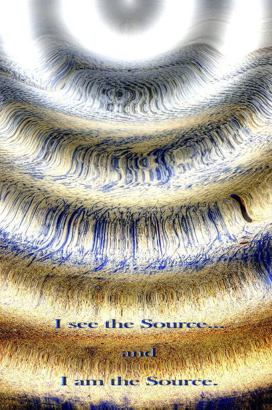 Abstract Photography Poster featuring the photograph Seeing the Source by Richard Omura