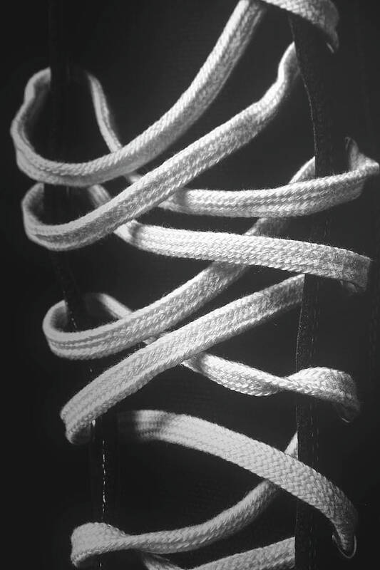 Footwear Poster featuring the photograph Shoe Laces by Tom Mc Nemar