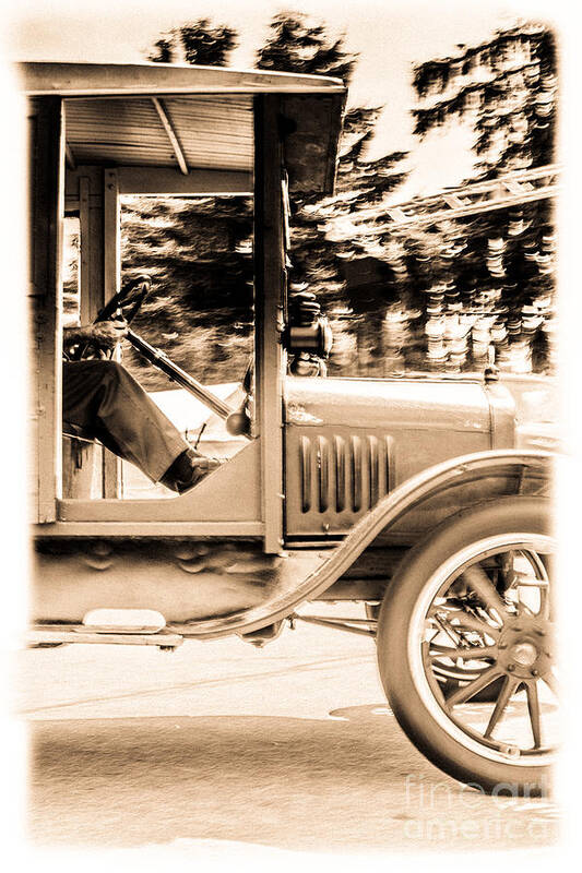 Antique Truck Poster featuring the photograph Vintage Trucking by Pamela Taylor