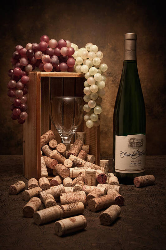 Wine Cork Poster featuring the photograph Wine Corks Still Life II by Tom Mc Nemar
