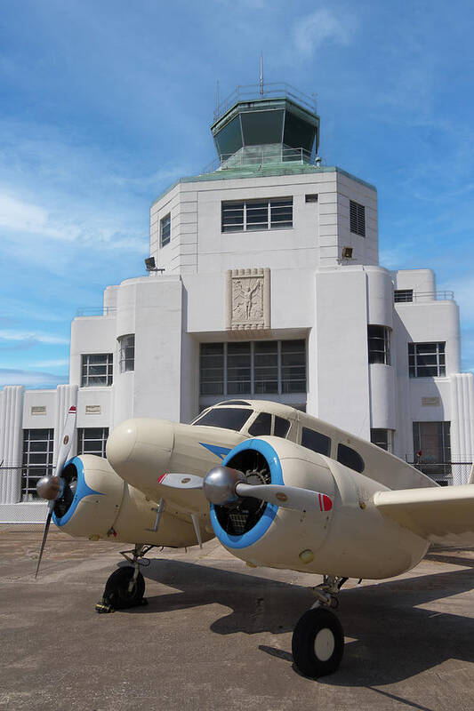 1940 Air Terminal Museum Poster featuring the photograph 1943 Cessna Bobcat by Tim Stanley