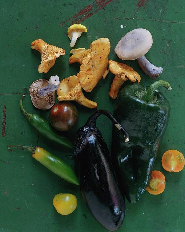 Fruits Poster featuring the photograph A Pile Of Vegetables by Romulo Yanes