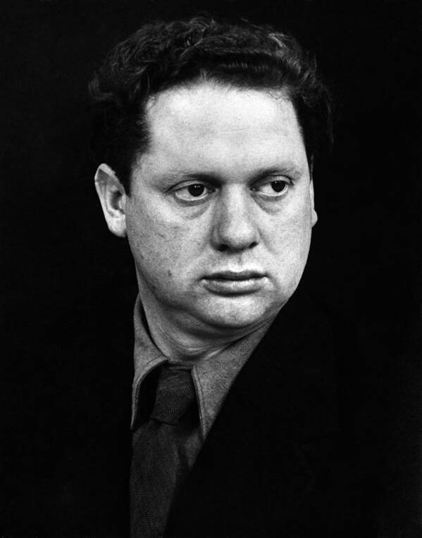 Dylan Thomas Poster featuring the photograph Dylan Thomas #1 by Rollie McKenna