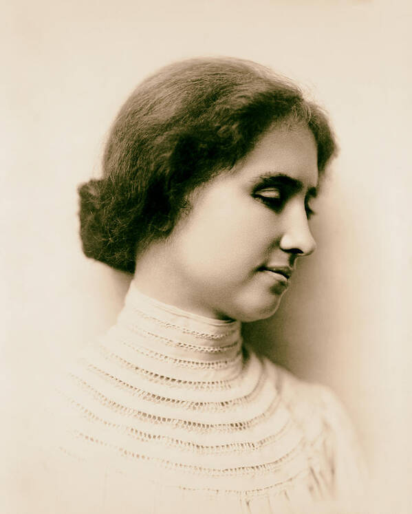 1904 Poster featuring the photograph Helen Keller 1904 #1 by Mountain Dreams