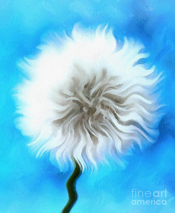 Dandelion Poster featuring the photograph Playful Wish #1 by Krissy Katsimbras