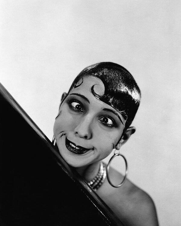 One Person Poster featuring the photograph Portrait Of Josephine Baker #1 by George Hoyningen-Huene