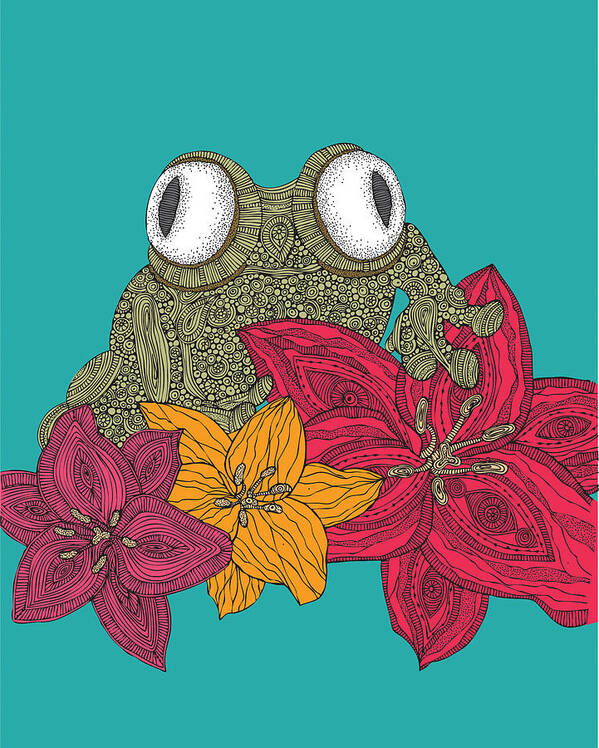 Illustration Poster featuring the photograph The Frog #1 by Valentina Ramos