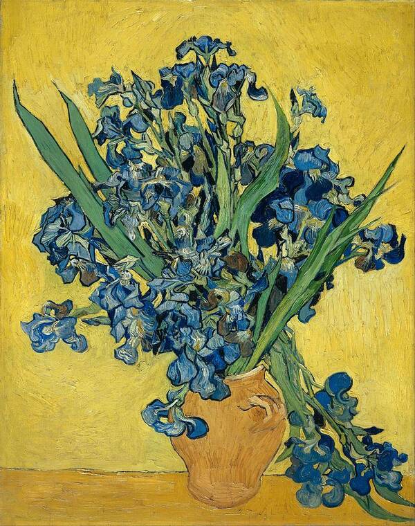 1890 Poster featuring the painting Irises #10 by Vincent van Gogh