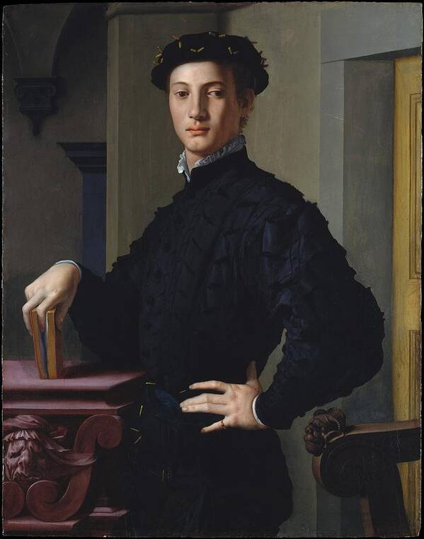 Bronzino (agnolo Di Cosimo Di Mariano) Poster featuring the painting Portrait Of A Young Man #2 by Bronzino