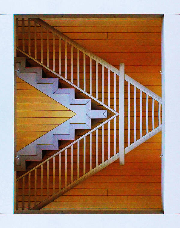 Stairs Poster featuring the photograph Distorted Stairs #4 by Farol Tomson