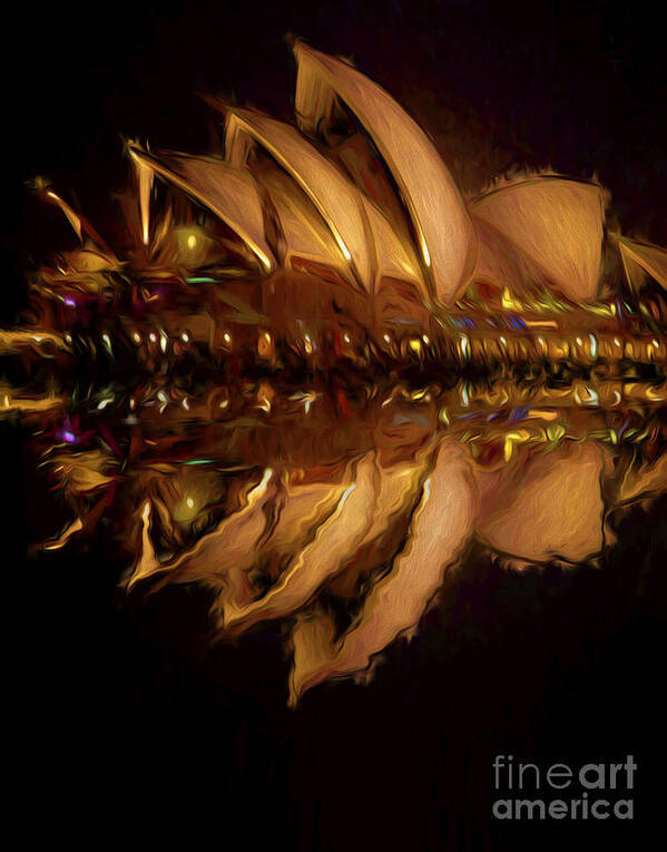 Sydney Harbour Poster featuring the photograph Sydney Opera House abstract #5 by Sheila Smart Fine Art Photography