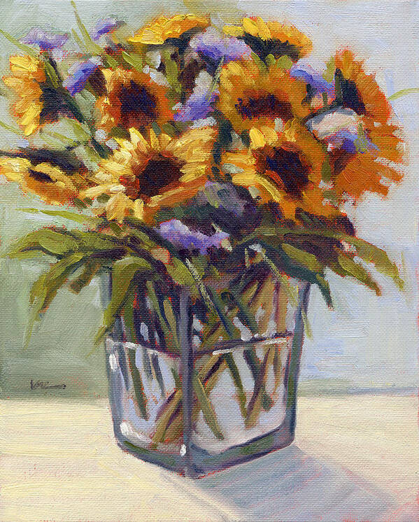 Summer Poster featuring the painting Summer Bouquet 4 by Konnie Kim