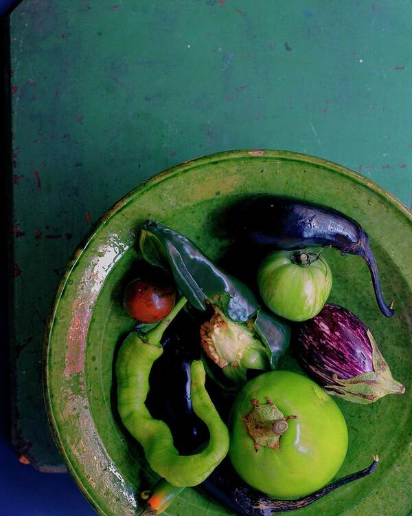 Fruits Poster featuring the photograph A Plate Of Vegetables by Romulo Yanes