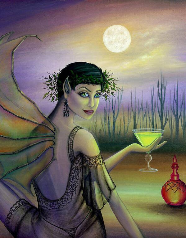 Fairy Poster featuring the painting Absinthe Fairy by B K Lusk