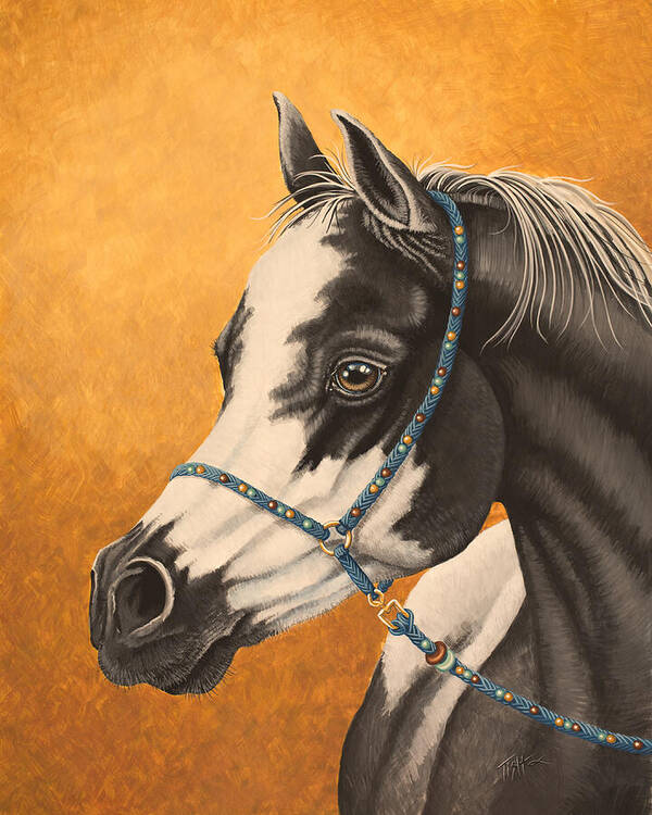 Horse Poster featuring the painting Arabian Paint by Tish Wynne