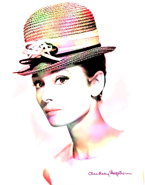 Hepburn Poster featuring the photograph Audrey Hepburn 6 by Andrew Fare