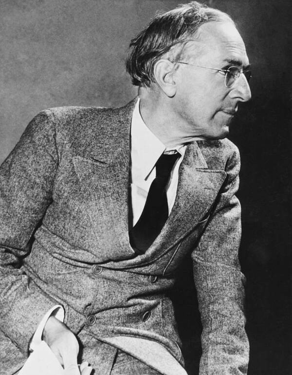 1930's Poster featuring the photograph Author Upton Sinclair by Underwood Archives