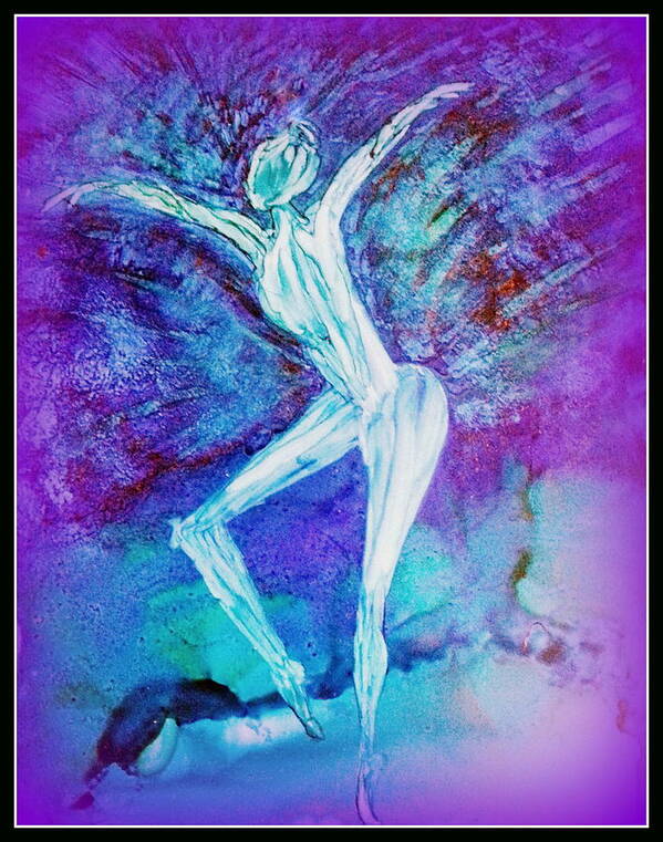 Ballet Poster featuring the painting Ballerina by Kelly Dallas